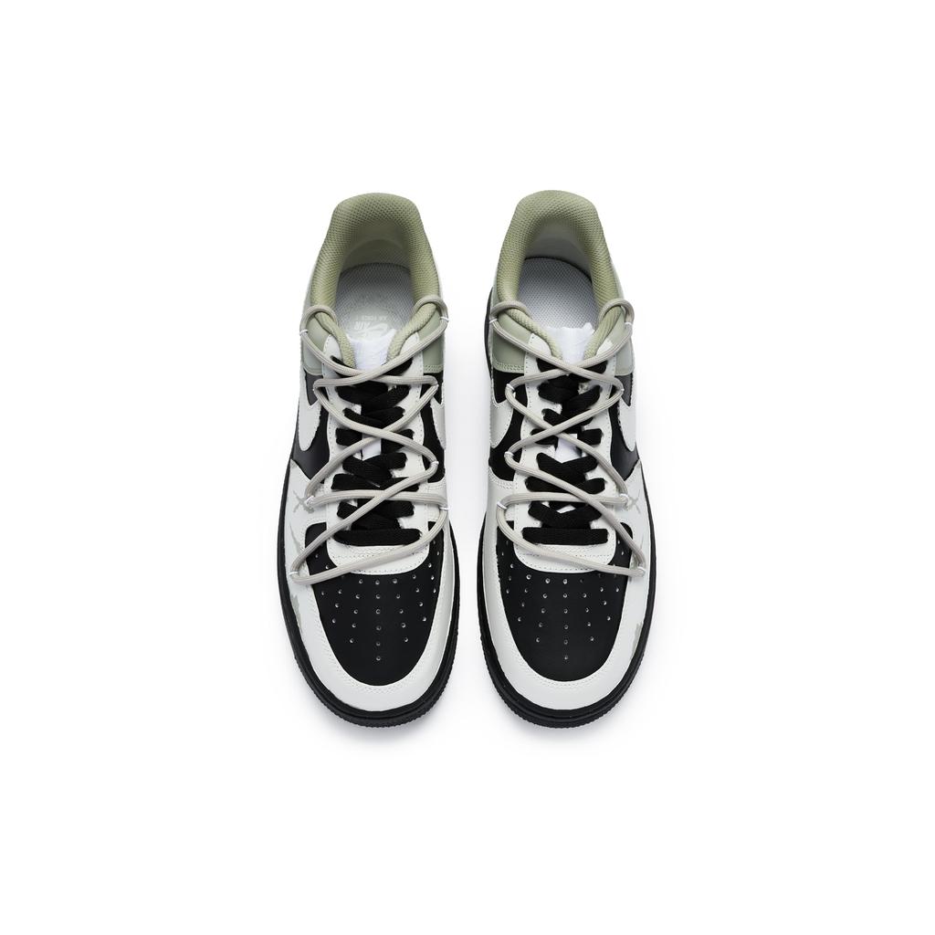 Nike Кроссовки Nike Air Force 1 Low Skateboard Мужские Черно-Зелено-Серые CW2288-111(Команда80-)