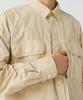 Snow Peak Garment Dyed Convertible Shirt Long and XL SH-25AU002, Sleeve, Men's Women's, IVORY,