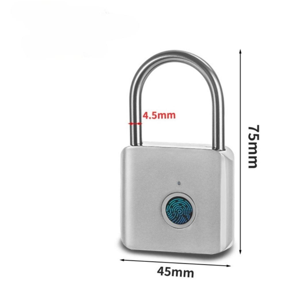 Anti-Theft Smart Fingerprint Padlock USB Charging Portable Electronic Password Lock USB Rechargeable Waterproof