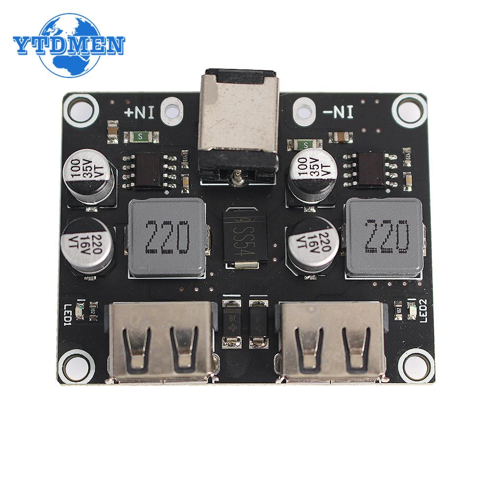1PCS USB QC3.0 QC2.0 USB DC-DC Buck Converter Charging Step-Down Module 6-32V 9V 12V 24V To Fast Quick Charger Circuit Board