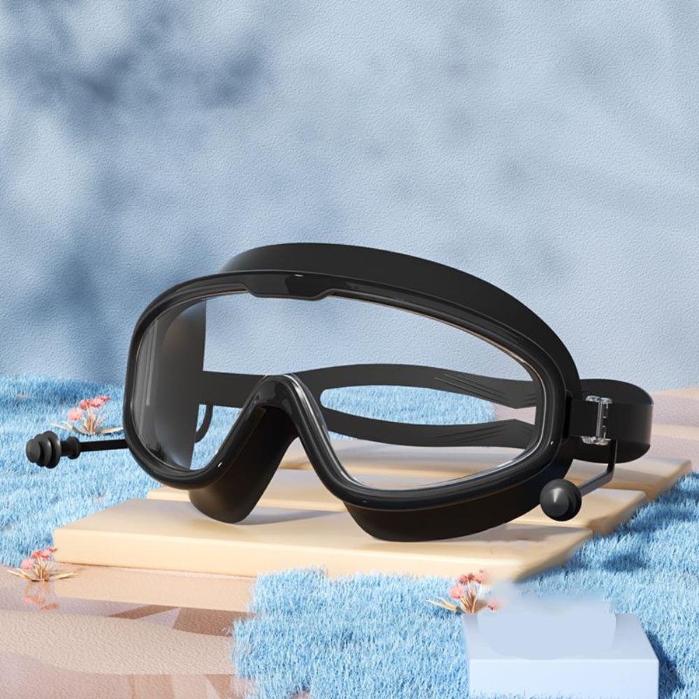 Waterproof Swimming Goggles Large Frame Water Racing Glasses Elastic Diving Eyewear Diving