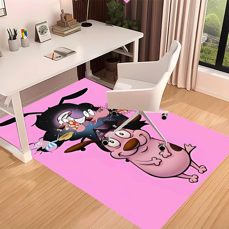 Courage the Cowardly Dog1 Printed Absorbent Washable Carpet, Non-Slip Bathroom Mats, Kitchen Rugs, Yoga Mat,Living Room Entrance, Camping Picnic Rugs