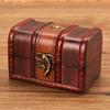 Vintage Treasure Chest Wooden Jewelry Box Antique Jewelry Storage Box  Packaging Box