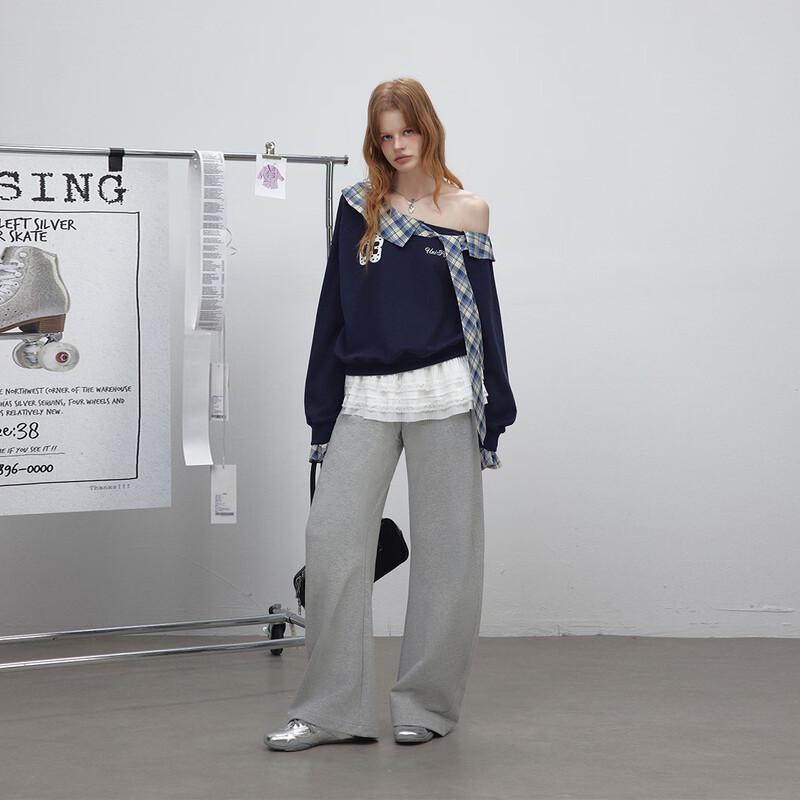 unifree Loose Fit Straight Leg Casual Pants