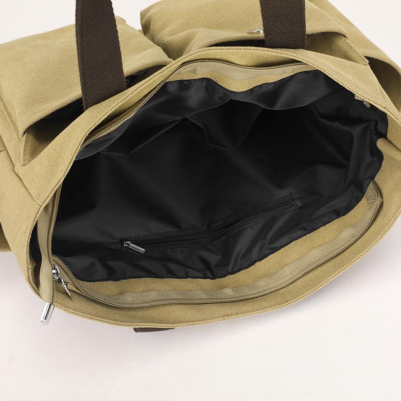 Винтажная холщовая сумка-мессенджер для женщин - водонепроницаемая сумка с несколькими карманами, прочная сумка через плечо для путешествий на свежем воздухе и ежедневных поездок на работу