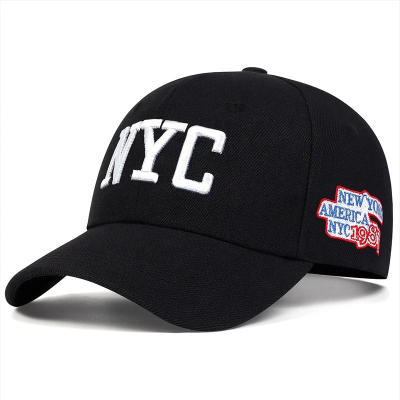 Unisex NYC Letter Embroidery Baseball Caps Outdoor Adjustable Spring and Autumn Casual Sunscreen Hat