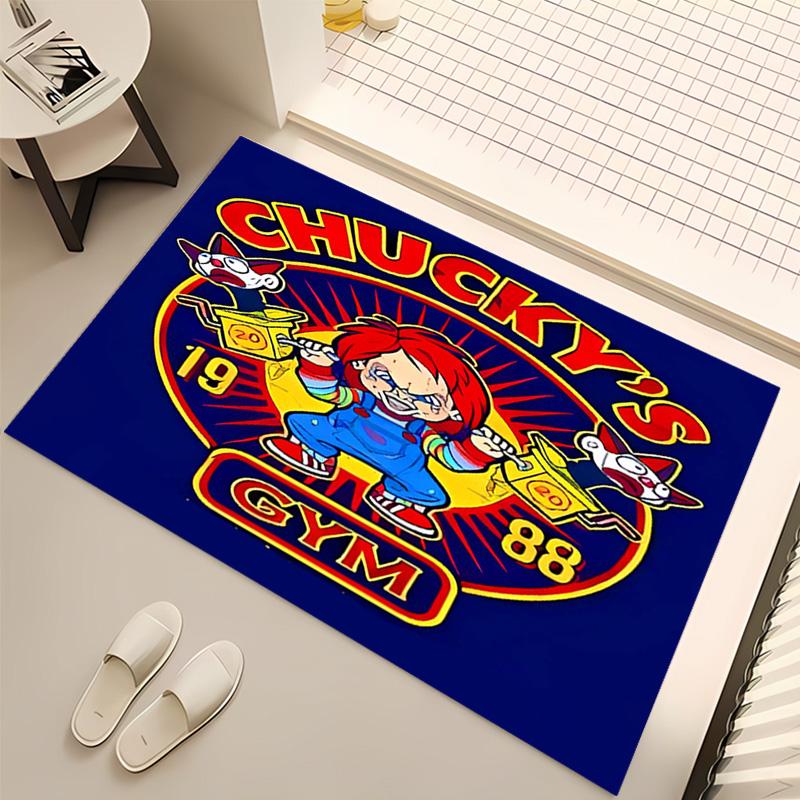 1pc Chucky1 Print Area Rug - Soft, Washable Non-Slip Indoor Mat, Living Room, Home Office Decorative Rug,Office Decorative