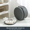 Suet jade white porcelain portable travel tea set, tea cover bowl, 1 cup set with absorbent tea tray