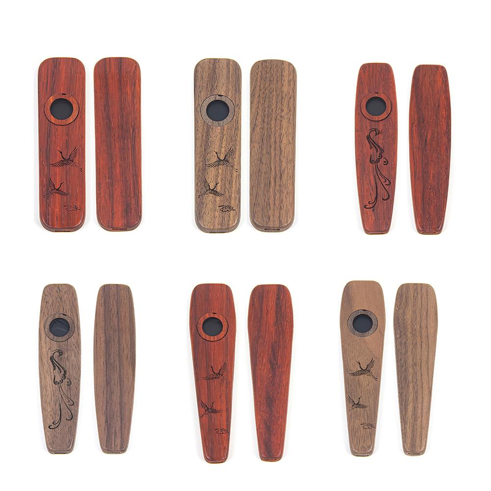 Kazoo Instrument Kasu Musical Instruments Solid Wood Kazoo Preschool Toy Music Equipment Beautiful Gift For Children Music Lovers Beginners Student
