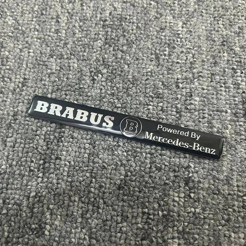 Aluminum Car Badge Sticker Accessories For Mercedes Benz AMG Brabus Maybach Smart W204 GLC CLA GLK W205 W203 W206 W108 W124 W126 BJ1