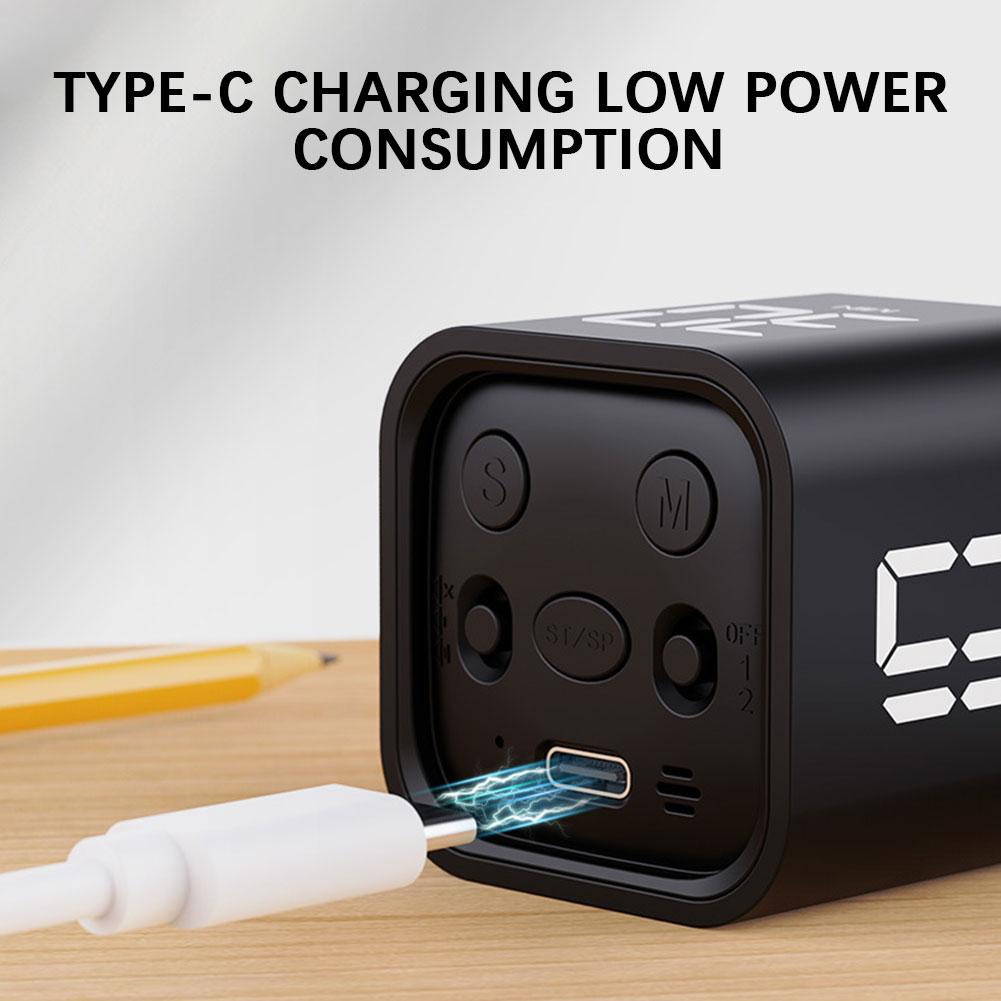 Производительность Куб Таймер Датчик гравитации Переворачивающийся светодиодный дисплей 4 предустановленных времени Часы Двойные режимы Обратный отсчет Кулинарное исследование Цифровой таймер