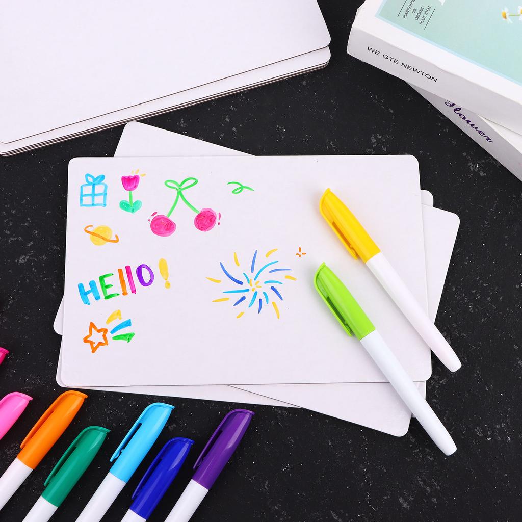50 Pcs Dry Erase Boards Small White Board 9" X 6" Double Sided White Board For Kids And Teachers Mini White Boards For Students