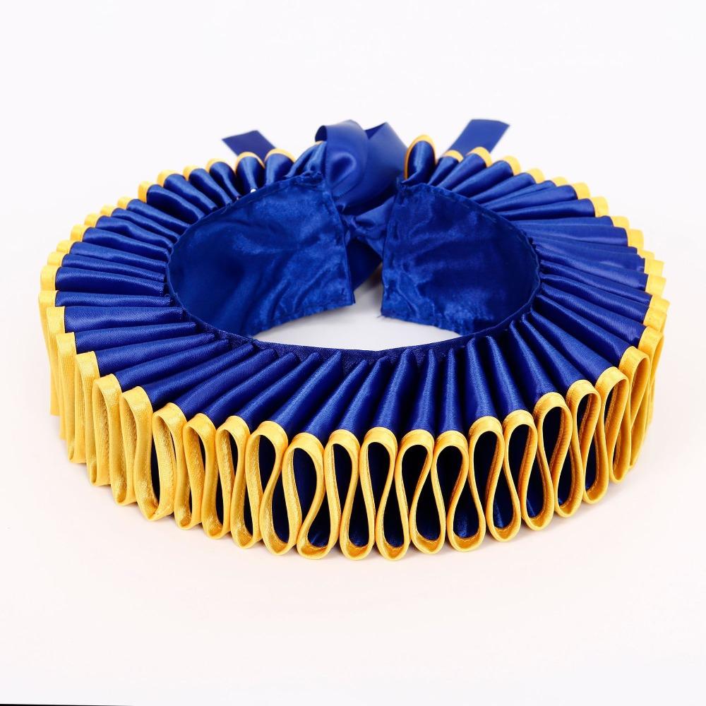 Винтажный Цирковой Клоун Воротник-жабо Викторианский Костюм Ренессанс Накладной Воротник Косплей