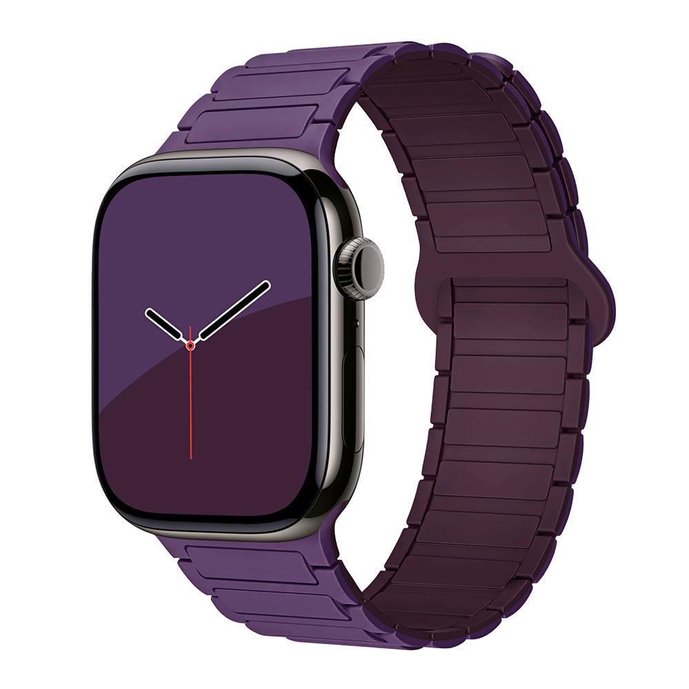 bands for Apple Watch strap 40mm 46mm 45mm 44mm 41mm 49mm Magnetic Silicone correas Bracelet iWatch Series 11 10 9 8 Se ultra2 3