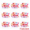 10Pcs/Lot Wholesale Cartoon Letters Embroidery Party Time Patch Iron On Patches For Clothing Thermoadhesive Patches On Clothes