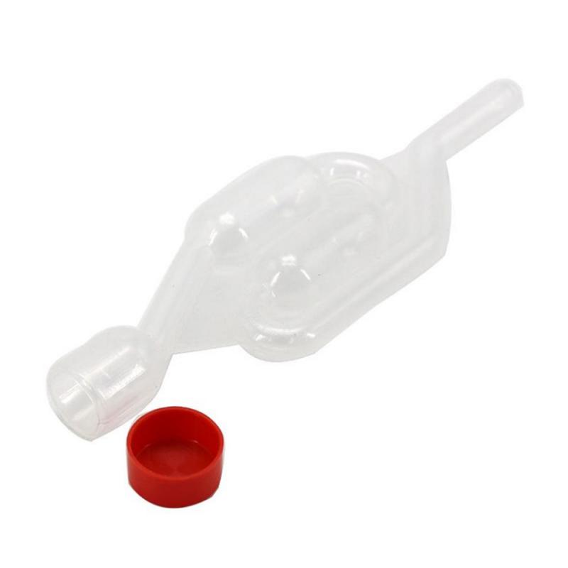 Plastic Air Lock Check Valve for Home Winemaking - One-way Fermentation Water Seal for Beer, Wine, and Yeast