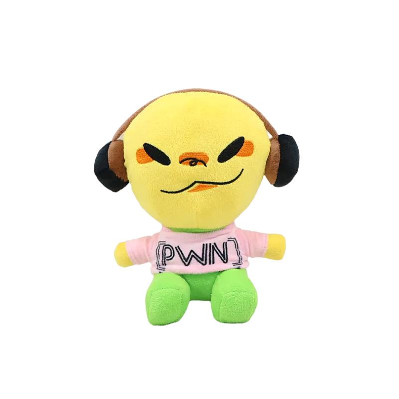 Cute Andrew Plush Roblox Game Character Soft Plush Toy 19cm Kawaii PWN Print Stuffed Doll for Children Fans Collectible Gift