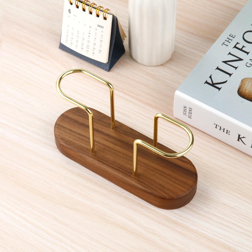 Wooden Tissue Paper Holder Metal Napkin Holder Tableware Tissue Box Storage Desktop Organizer Tableware Supplie