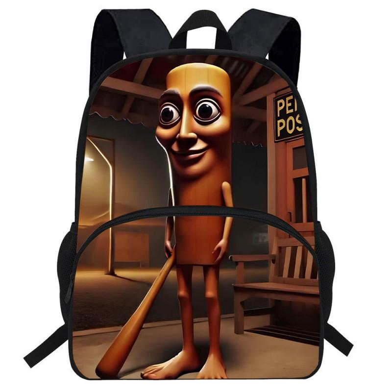 Kids Backpack With Cartoon Print Lightweight School Bag Elementary Students Breathable Oxford Fabric Anti-Strain Ergonomic