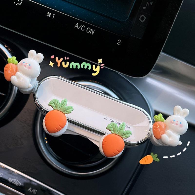 Милый держатель для телефона на вентиляционное отверстие автомобиля в виде девочки-утки