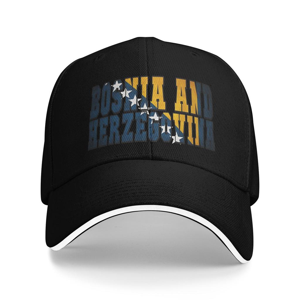 Summer Bosnia And Herzegovina Flag Baseball Cap Outdoor Sports Casual Trucker Hat Unisex Print Sun Baseball Caps