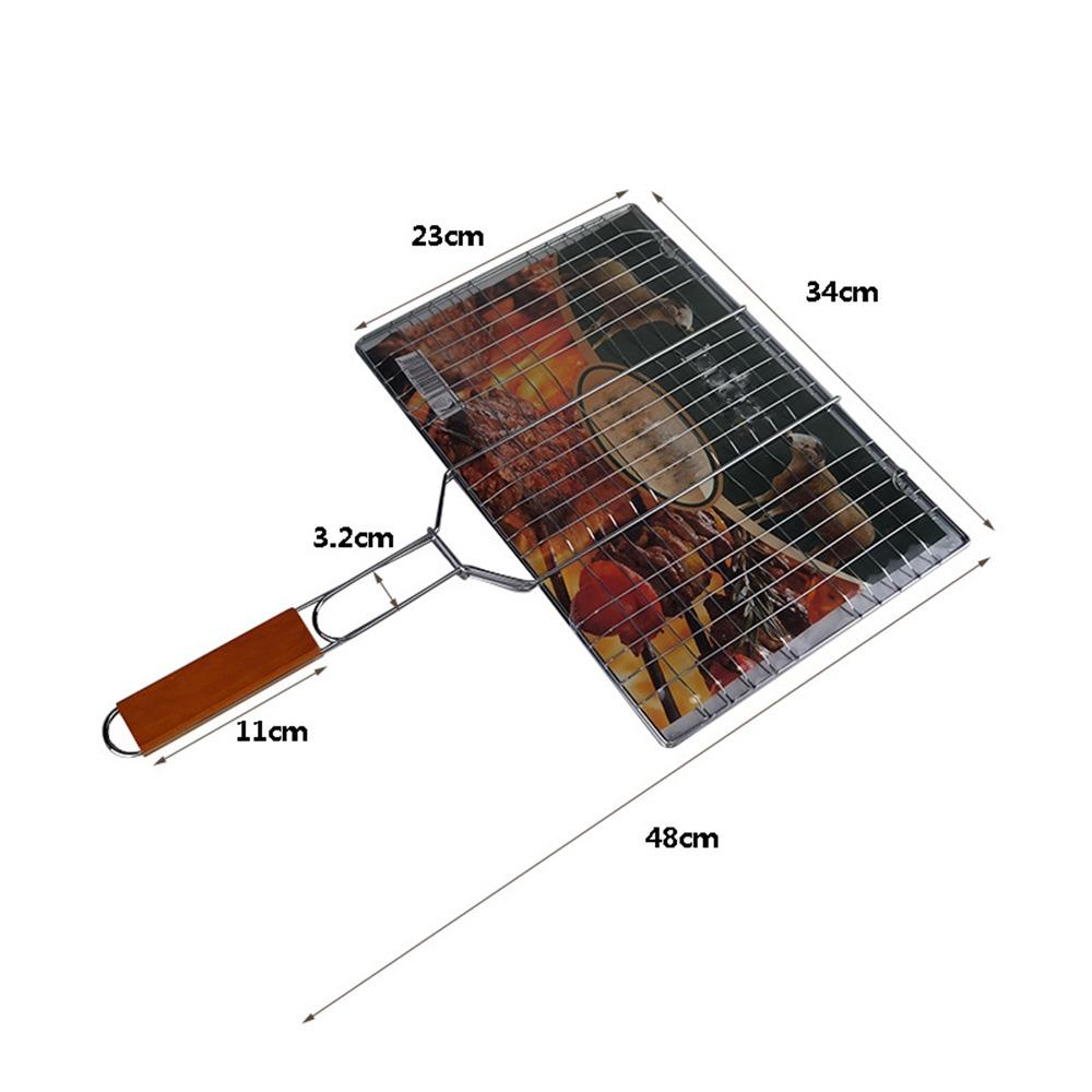 Многоразовая решетка для жарки рыбы, складная корзина для гриля барбекю, портативные корзины для гриля рыбы для овощей