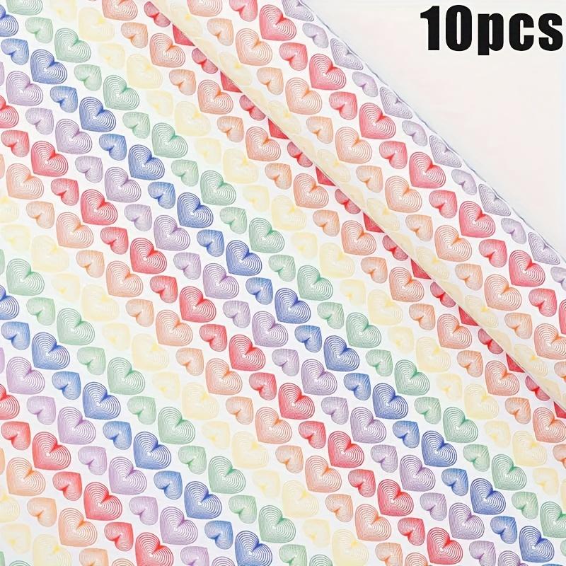 10 штук Rainbow Love гофрированная радужная серия для украшения вечеринки подарочная упаковка упаковочная бумага для букетов принадлежности