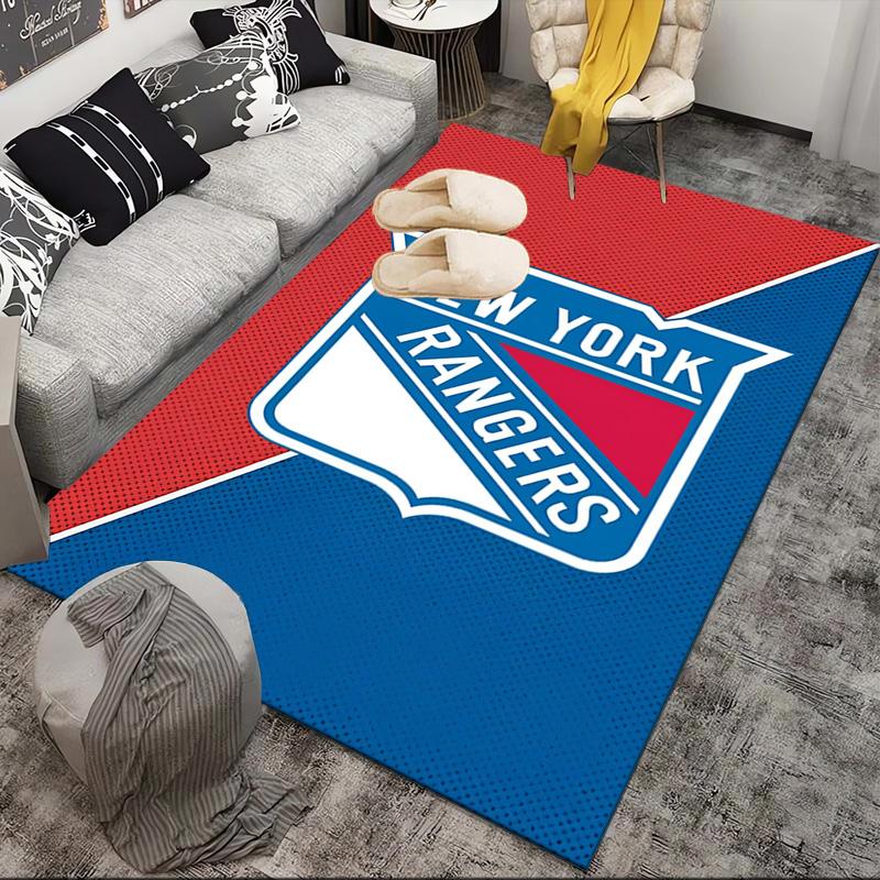 New York Crest Area Rug Suitable for Indoor And Outdoor,Carpets for Kitchens, Homes, Offices, Living Rooms,Home Decor,Christmas Gift