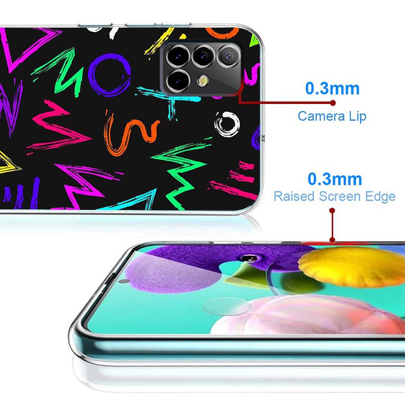 Simple Pattern Graffiti Phone Case For Samsung Galaxy A17 A16 A15 A14 A13 A57 A56 A55 A54 A53 A37 A36 A35 A34 A33 A26 A25 A24 A2