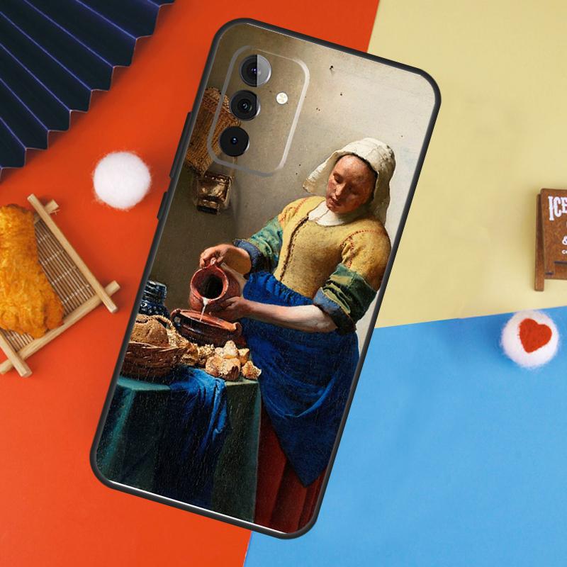Иоганнес Вермеер Чехол Для Samsung Galaxy A54 A34 A14 A55 A35 A33 A53 A13 A23 A17 A06 A16 A56 A36 A52 A32 A15
