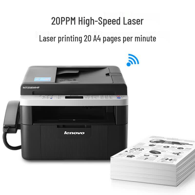 Lenovo A4 Wireless Black & White Laser Multifunction Printer CN plug (adapter included)