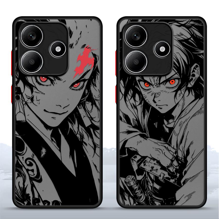 Чехол для Xiaomi Redmi Note 14 13 Pro Plus 14C 11 A4 12 13C 10 9S Funda Задняя крышка телефона Аниме Д-емон Крутой У-бийца