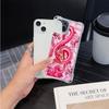 Ae77 Dragon Design Art Soft Phone Cases for iPhone 16 15 14 13 12 11 Pro Max 7 8 Plus XR XS Max with Wrist Strap Lanyard Corner Protection Back Cover