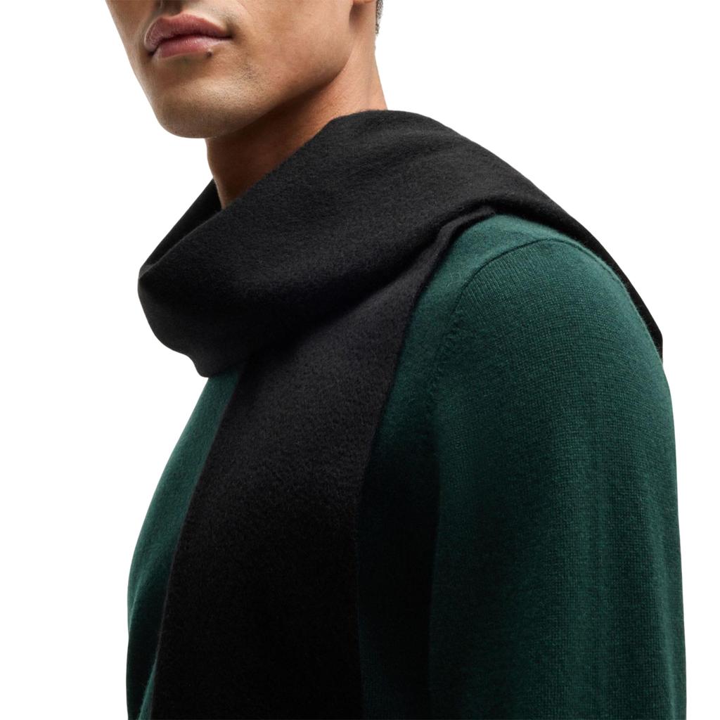 BOSS Men's Embroidered Logo Scarf