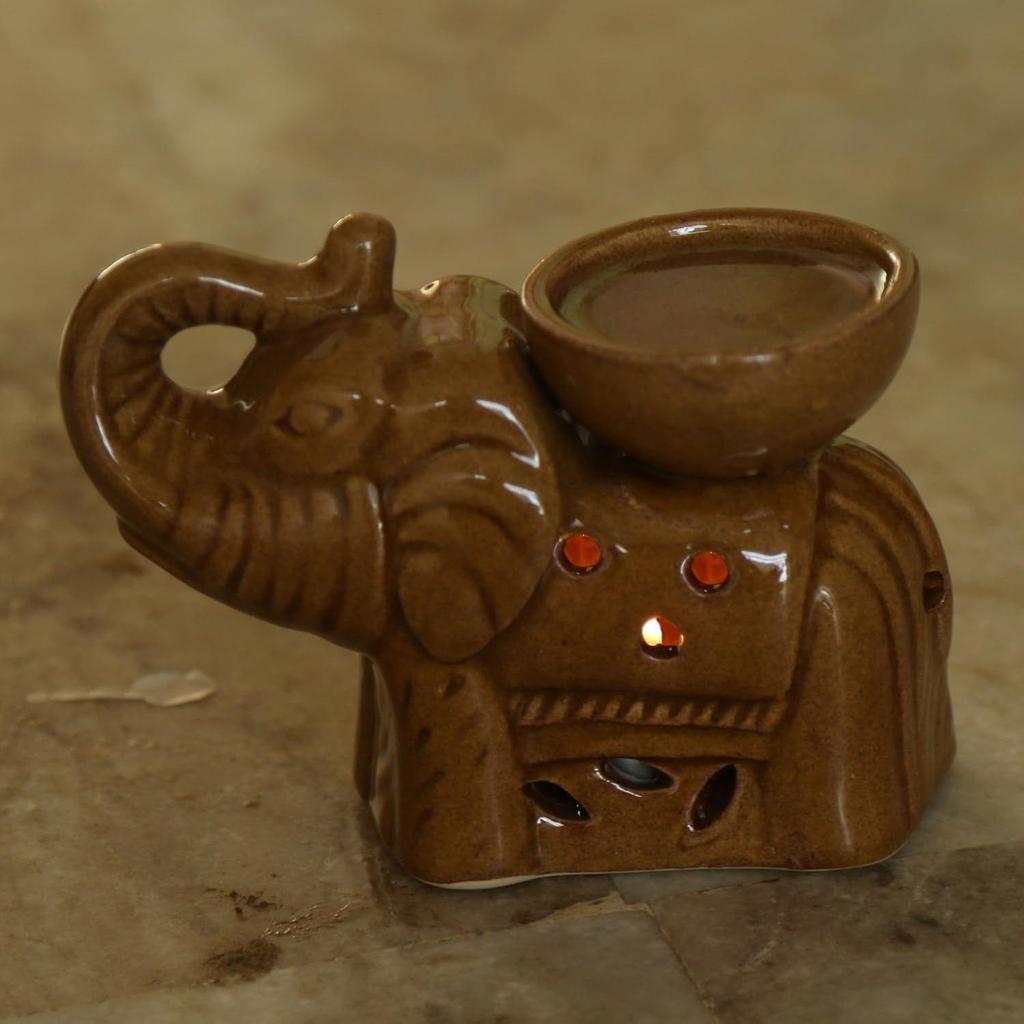 Керамическая аромалампа (коричневый)