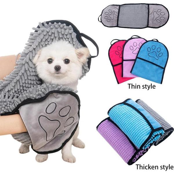 1PC Small Pet Towels for Drying Dogs - Heavy Duty Soft Microfiber Bath Towel - Super Absorbent, Quick Drying, & Machine Washable