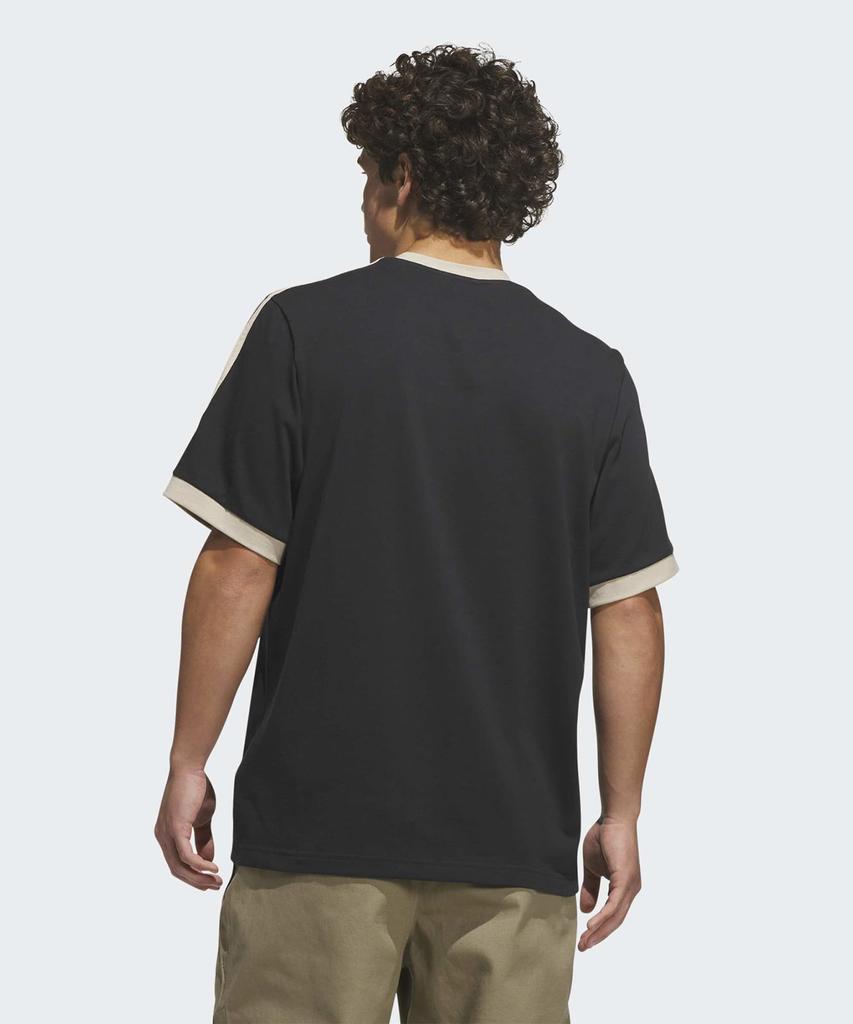 adidas Футболка с контрастными рукавами Skateboarder - Черная:Хаки / Ks4343