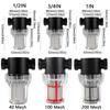 1/2" 3/4" 1" Connection Pre-filter for Water Line Clear Plastic Plumbing Sediment Filter  Car Wash