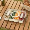 Fresh Box Outdoor Camping Spring Outing Picnic Mobile Refrigerator Food Partition Storage Box Portable Fruit Bento Box