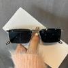 Small Frame Steampunk Sunglasses Square Metal Sunshades UV400 Protection Mirrored Outdoor Sunglasses