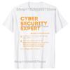 Забавные футболки с определением эксперта по кибербезопасности, посвященные компьютерному взлому, модные повседневные хлопковые свободные футболки по кибербезопасности