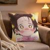 Anime MMedalist Pillow Case Soft Plush Cushion Cover Double Print and Invisible Zipper for Sofa Home Car Use