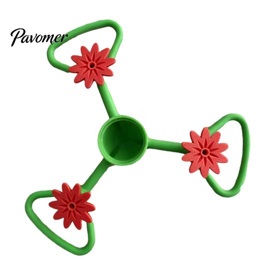 Plastic Nectar Feeder for Garden Hummingbird Adapter with Detachable Flower Ports Bottles, Backyard Attraction Kit DIY Outdoor Bird Patio and
