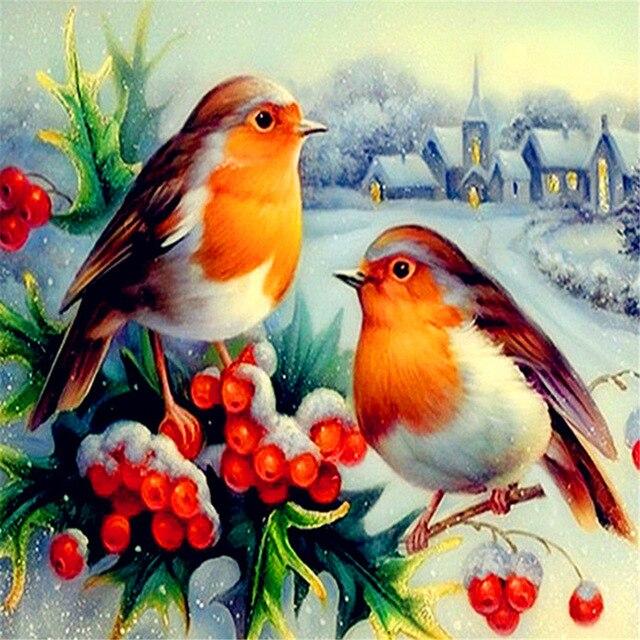 50X50 см DIY Рождественская Алмазная вышивка Снеговик 5D полная дрель вышивка крестиком алмазная живопись мультфильм зимняя настенная живопись украшение дома