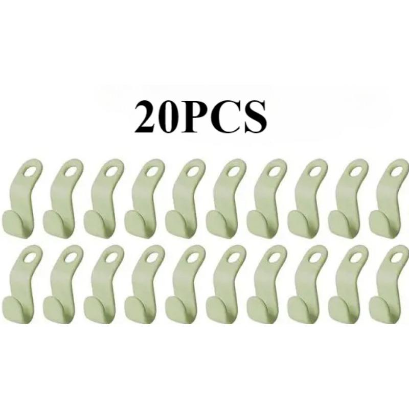 60 шт. крючки для вешалок для одежды, экономящие место, удлинитель для вешалок, органайзер для шкафа, пластиковые удлинители, зажимы для пальто, рубашки