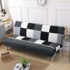 Elastic Non-Slip Printed Sofa Bed Cover Without Armrests