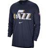 Dri-Fit NBA Юта Джаз 75-летие Предматчевая тренировочная футболка с длинным рукавом для баскетбола Мужские топы DB0724-419