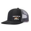 Кепка-бейсболка с принтом "Рыба меня боится", регулируемая, Snapback, Дад хэт, Дышащая, Тракер, Сетчатая, Для гольфа, Рыбалки, На открытом воздухе, Солнцезащитная