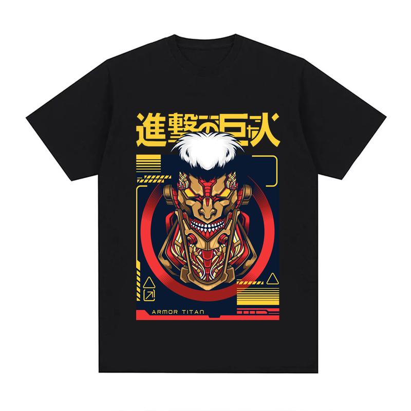 2023 New Japan Anime Attack On Titan T Shirt Unisex Cotton Unisex Tops EU Size Summer Unisex Clothes