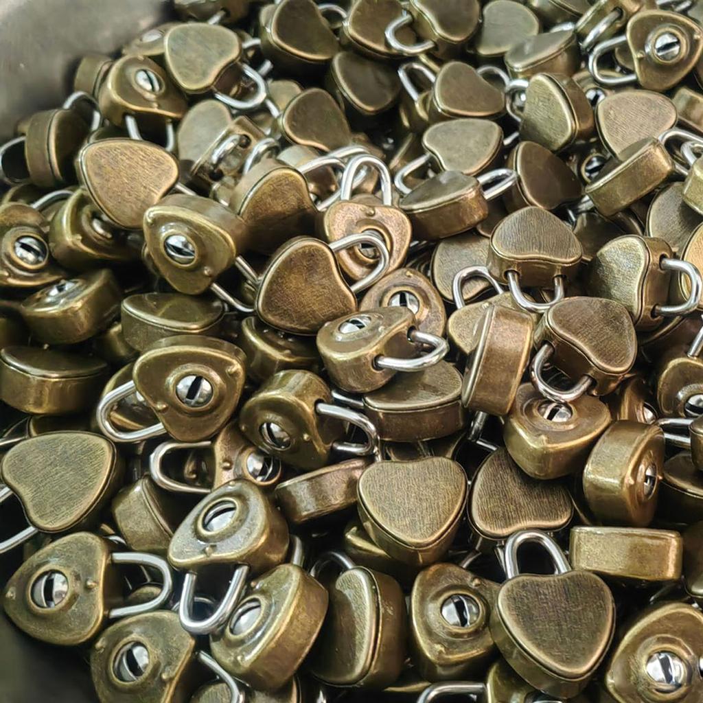 Mini Heart Shaped Lock with Key Wedding Keyed Padlocks Vintage Diary Book Suitcase Lock Mini Padlock for Anniversary